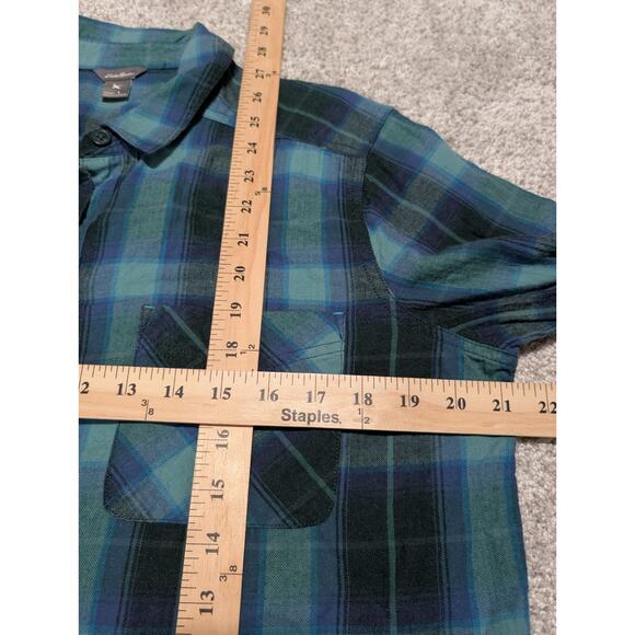 Eddie Bauer Men's Collared Button-Up Long Sleeve Plaid Flannel Shirt Size L - Picture 5 of 5